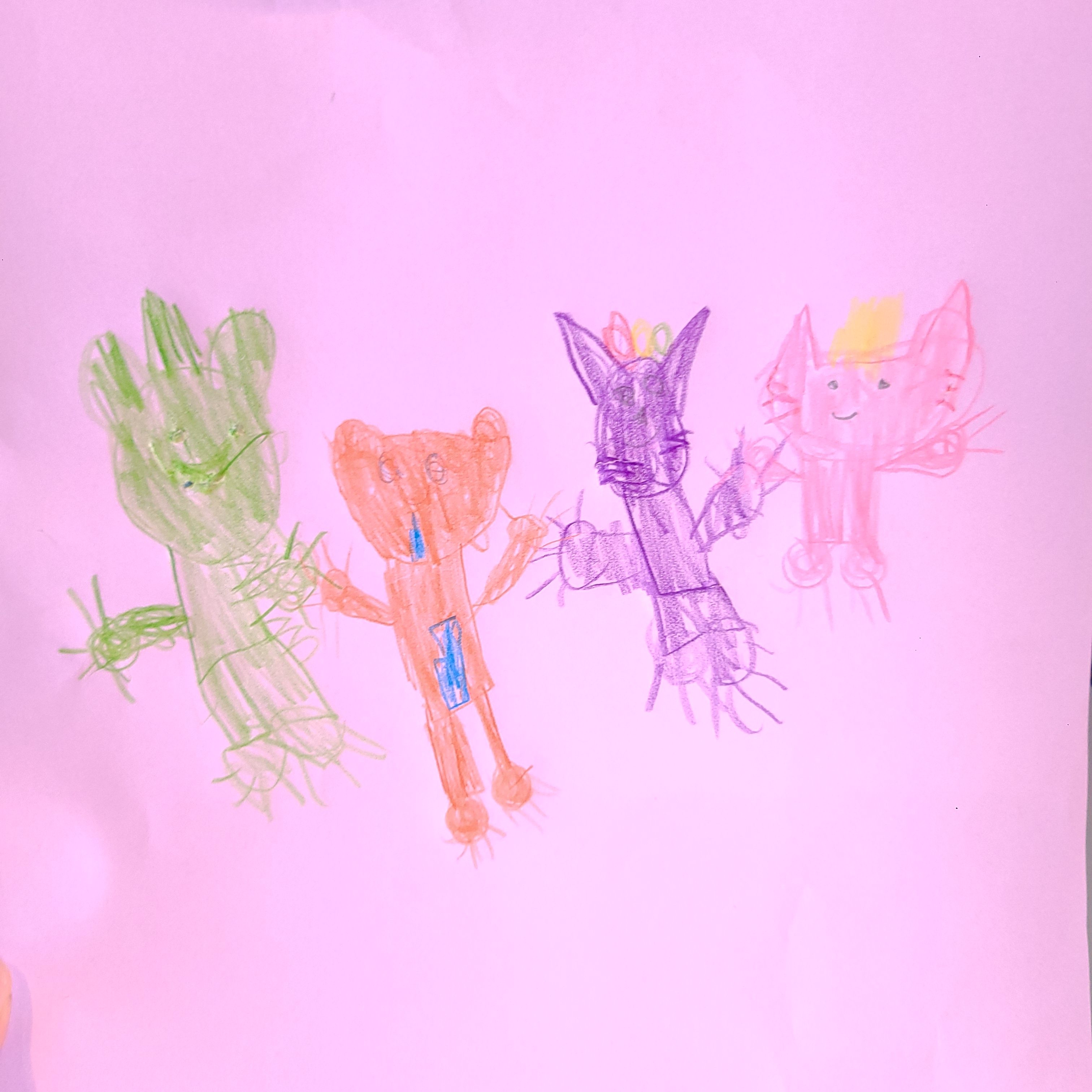 Freddie and Friends Holding Hands Thumbnail