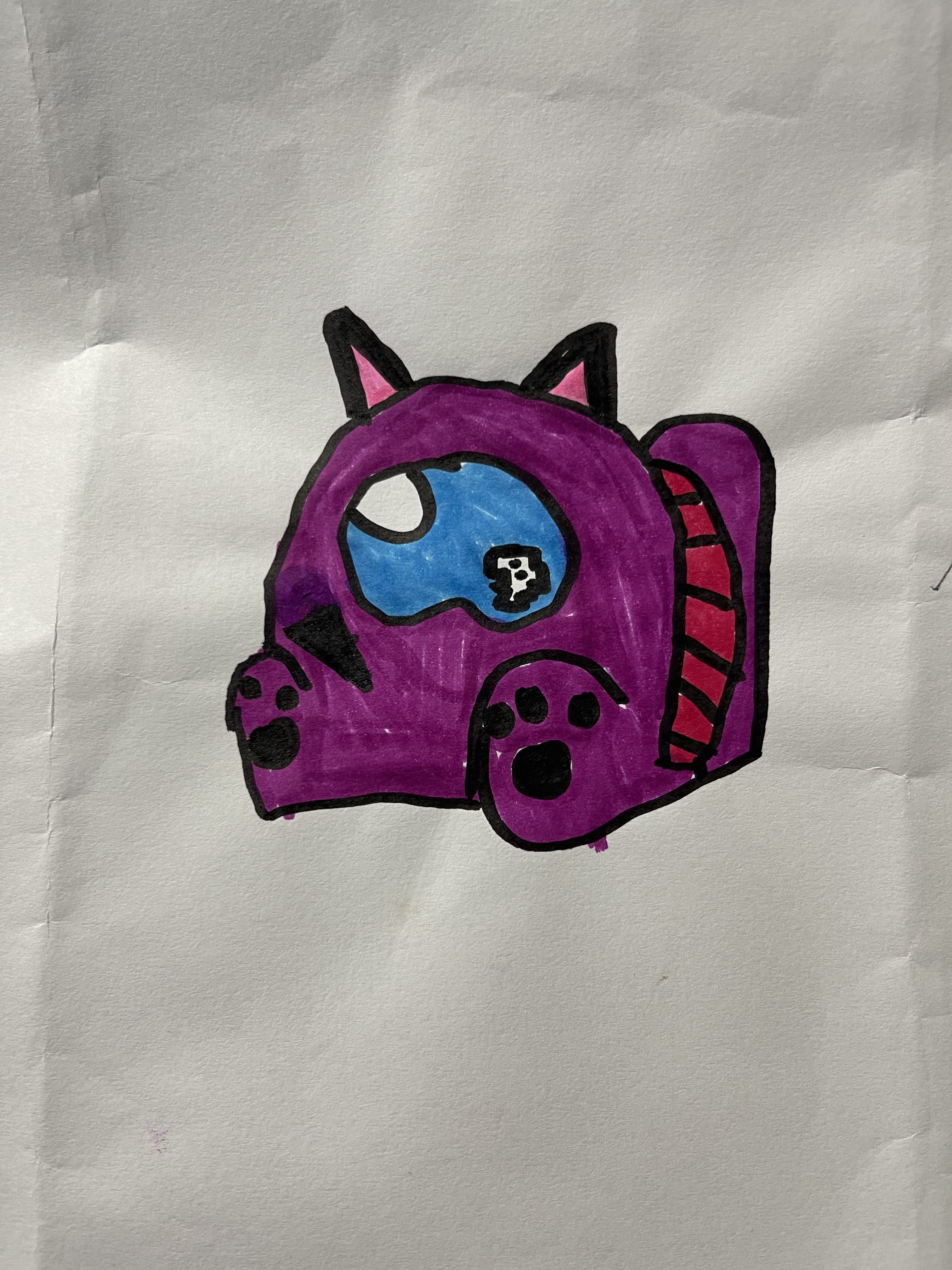 Among Us Character Cat Thumbnail