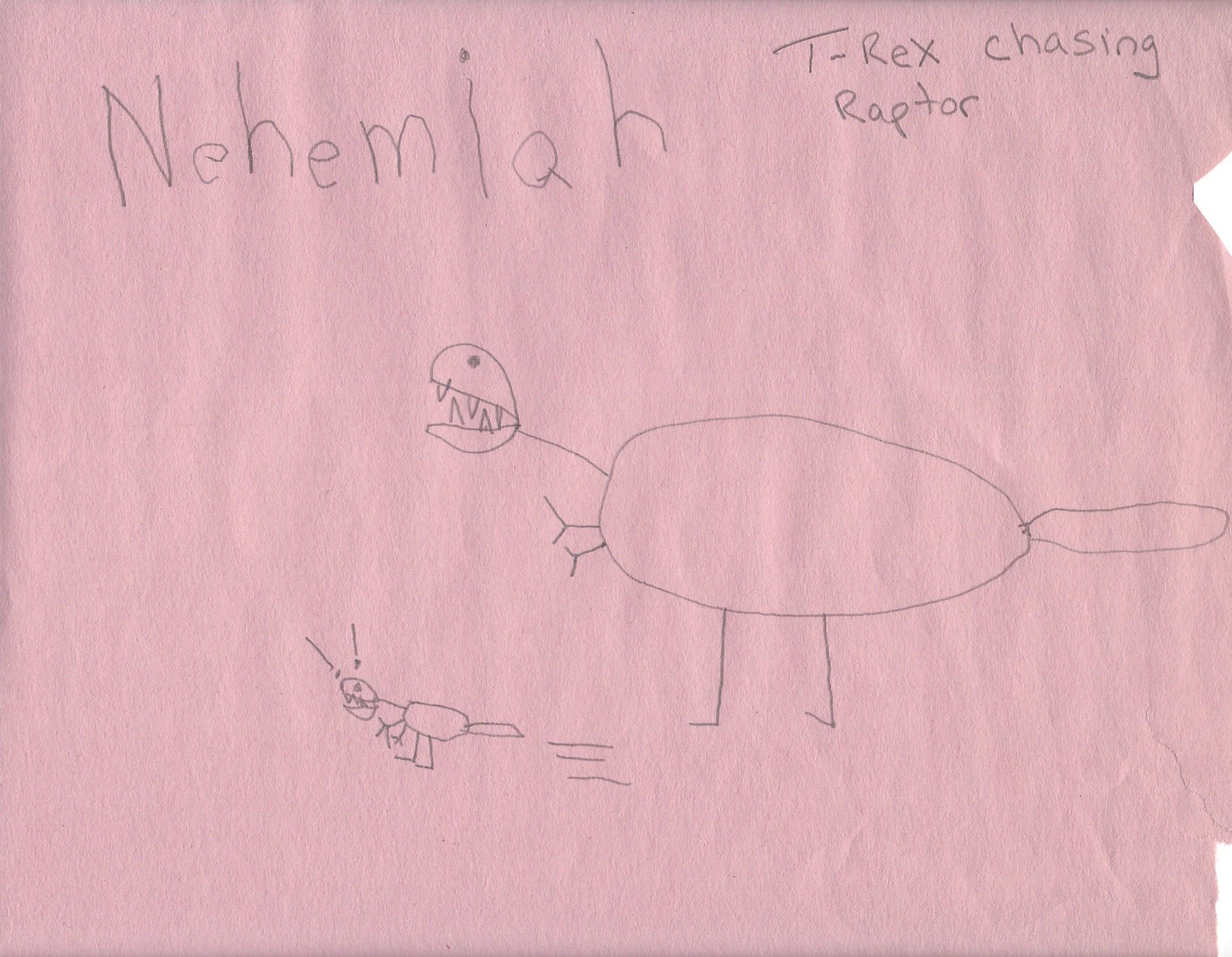 T-rex Chasing a Raptor Thumbnail