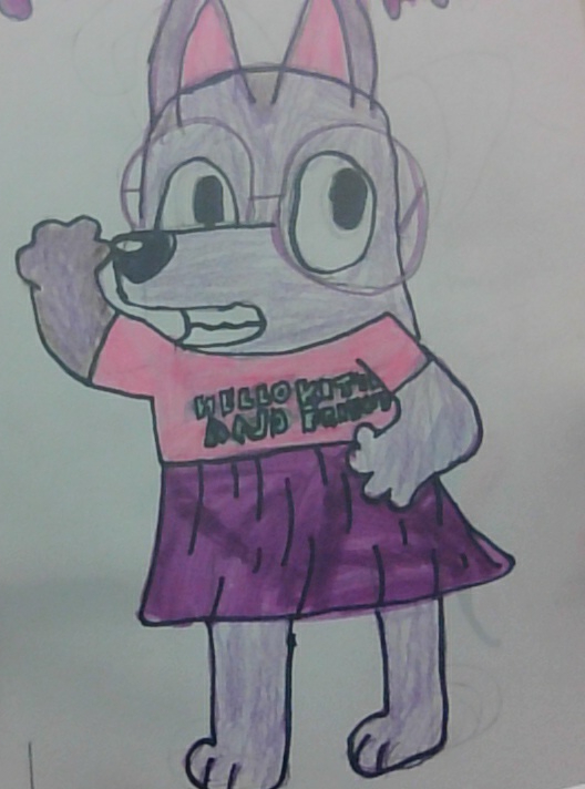 Purple Bluey Thumbnail