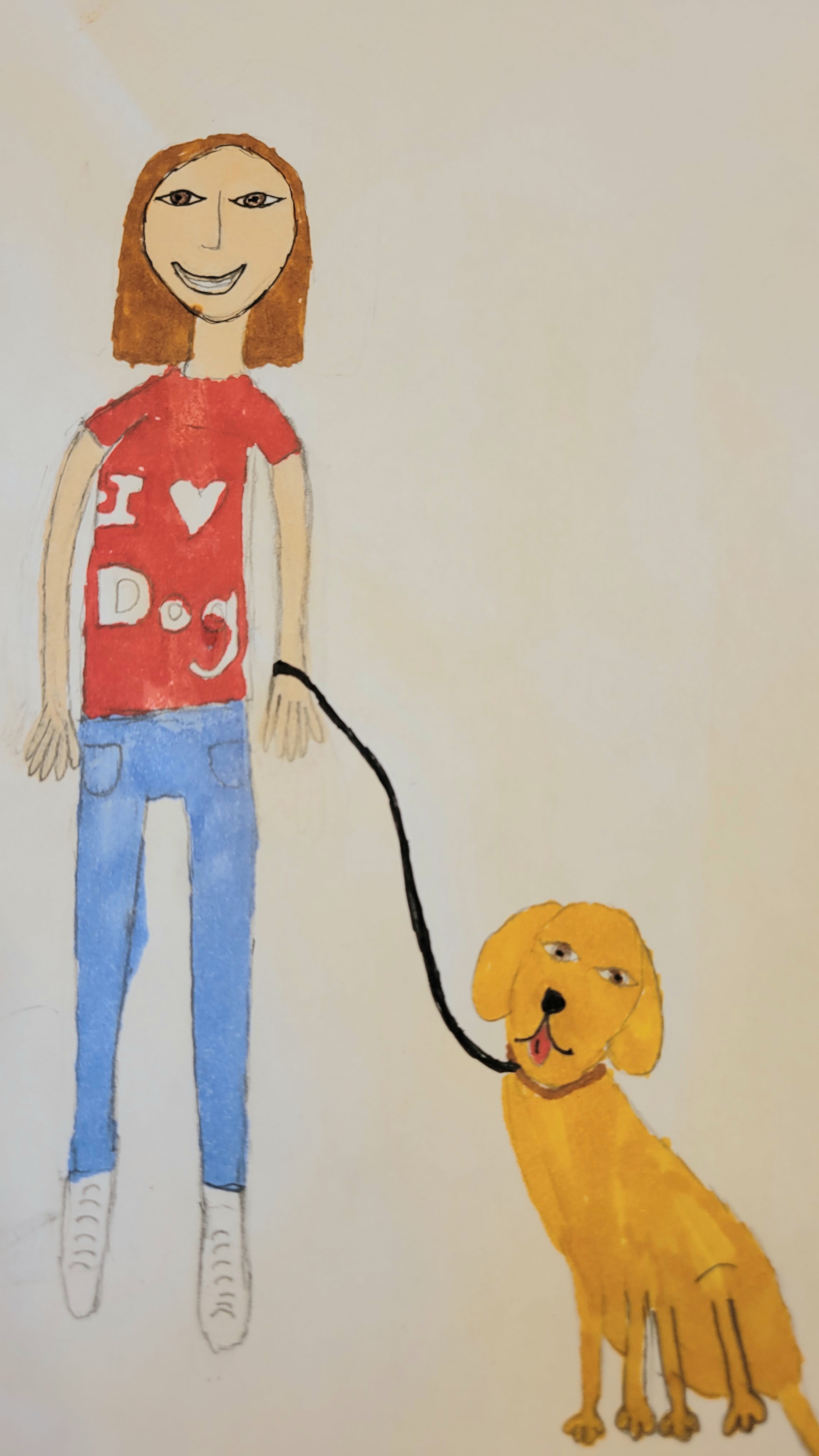 A girl and her dog Thumbnail